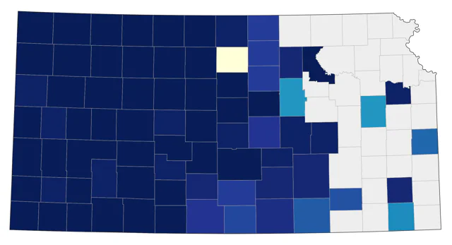 Say's Phoebe county map