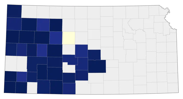 Thick-billed Longspur county map