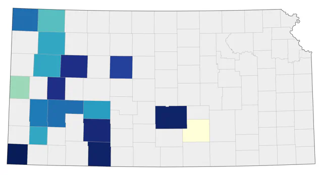 Townsend's Warbler county map