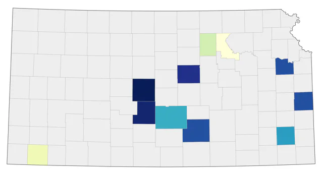 Tricolored Heron county map