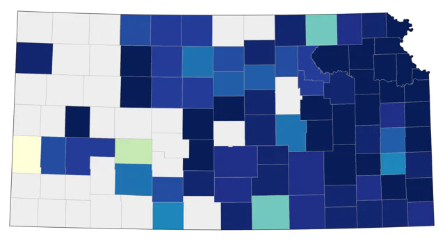 Trumpeter Swan county map