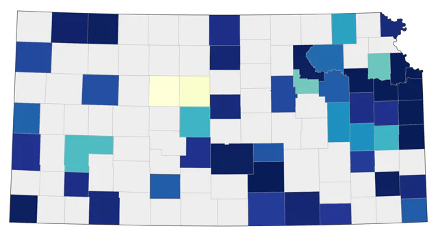 Veery county map