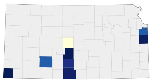 Violet-green Swallow county map