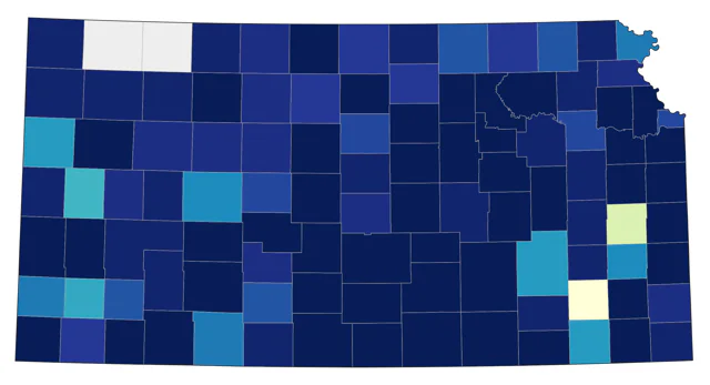 Western Cattle-Egret county map