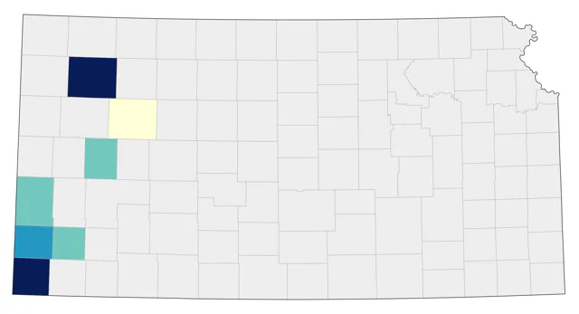 Western Flycatcher county map