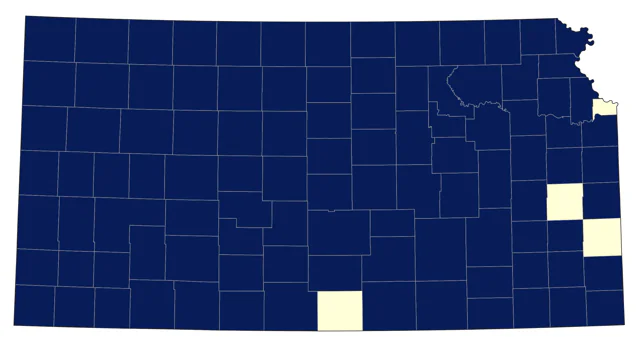 Western Meadowlark county map