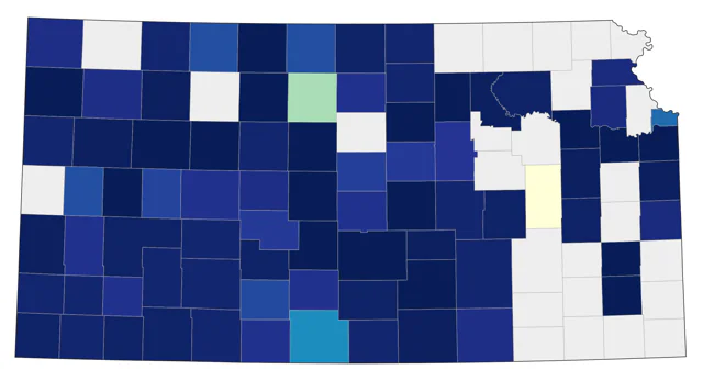 Western Sandpiper county map