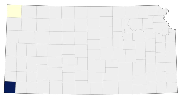 Western Warbling Vireo county map