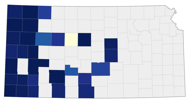 Western Wood-Pewee county map
