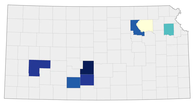 White-tailed Kite county map