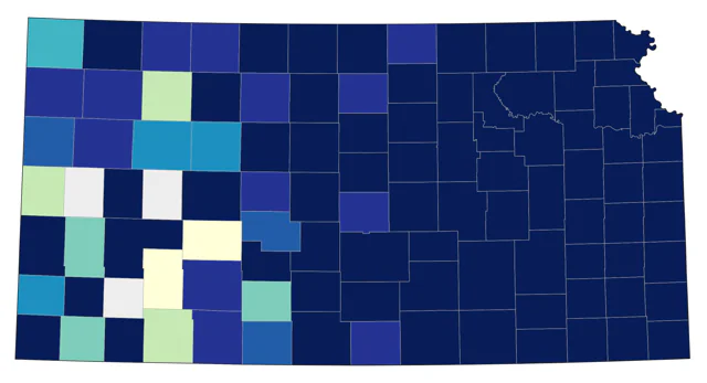 White-throated Sparrow county map