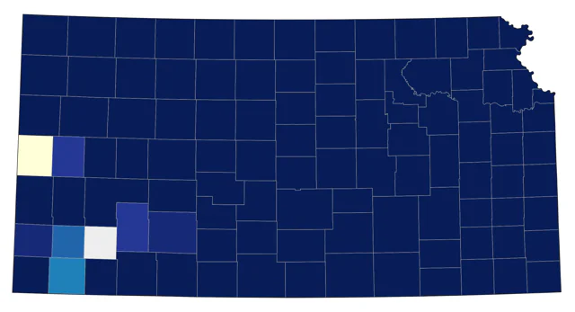 Wild Turkey county map