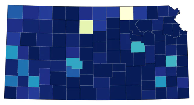 Wilson's Snipe county map