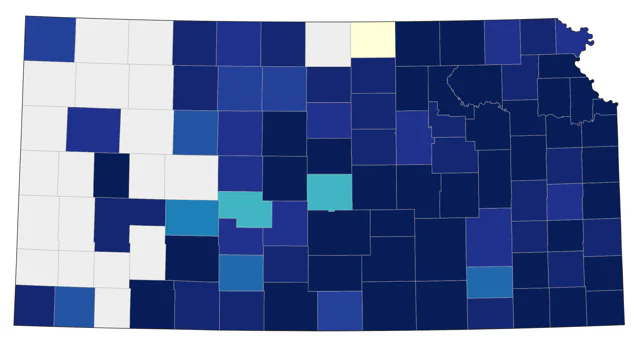 Winter Wren county map