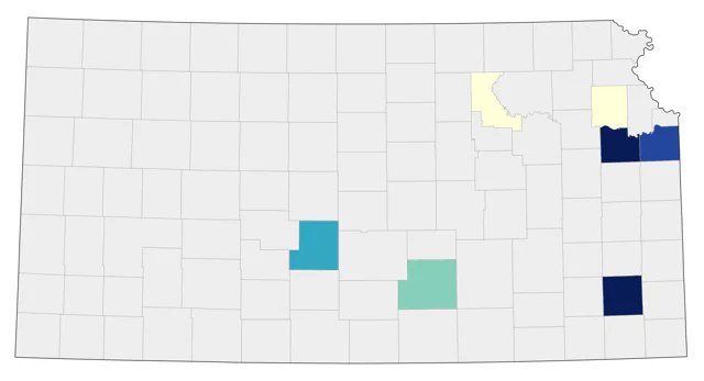 Yellow Rail county map