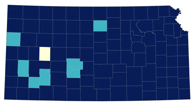Yellow-rumped Warbler county map