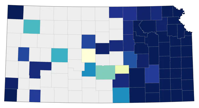 Yellow-throated Vireo county map