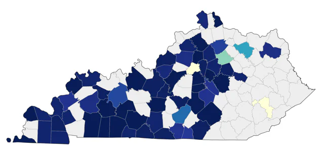 American Barn Owl county map