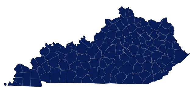 American Robin county map