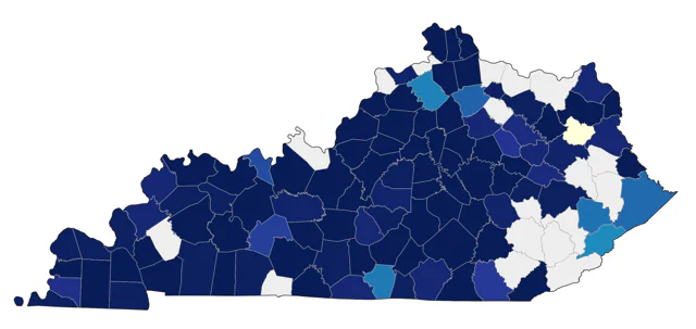 American Woodcock county map