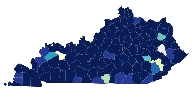 Baltimore Oriole county map