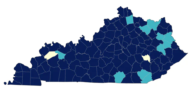 Belted Kingfisher county map