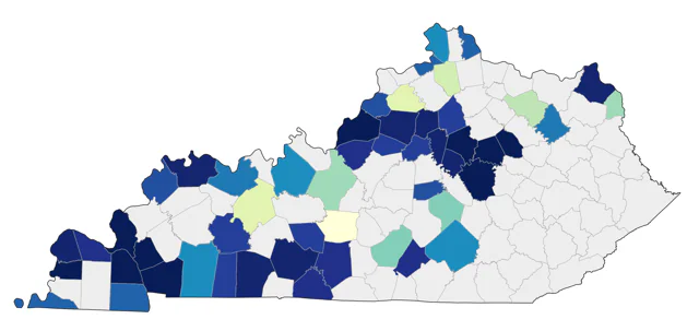 Black-crowned Night Heron county map