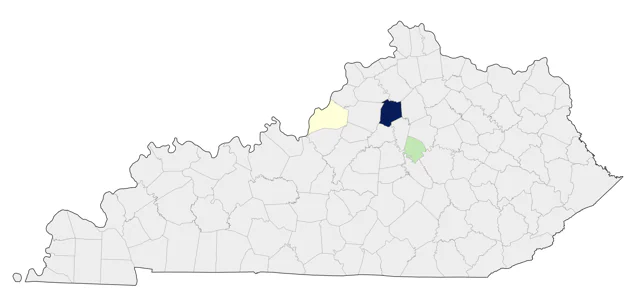 Black-headed Grosbeak county map