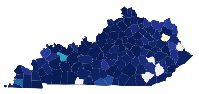 Eastern Screech-Owl county map
