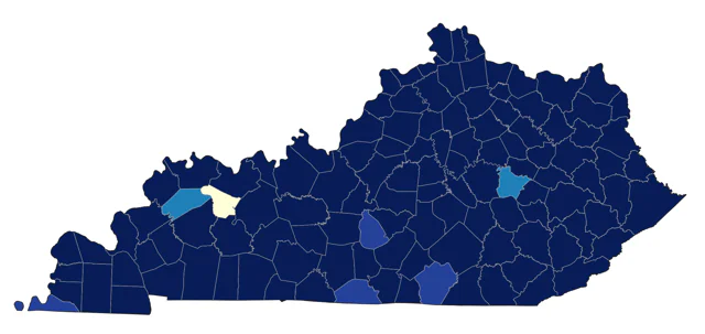 Gray Catbird county map