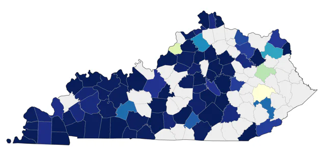 Least Sandpiper county map