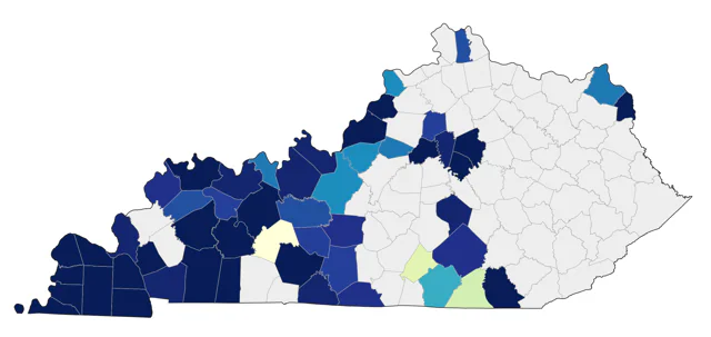 Mississippi Kite county map