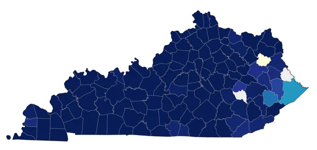 Northern House Wren county map
