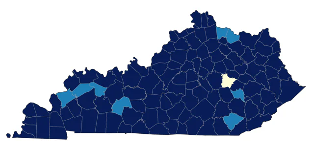 Northern Rough-winged Swallow county map
