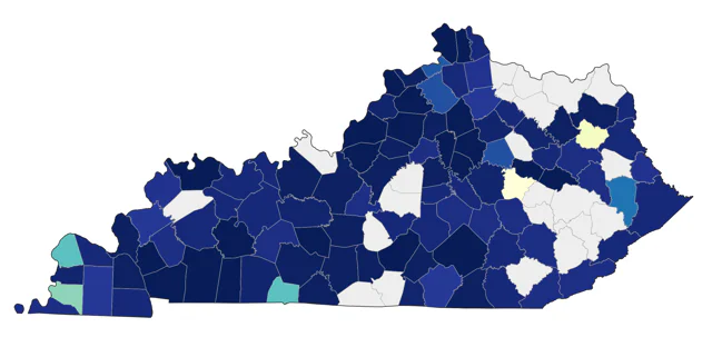 Philadelphia Vireo county map