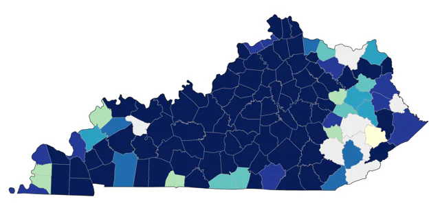 Purple Finch county map