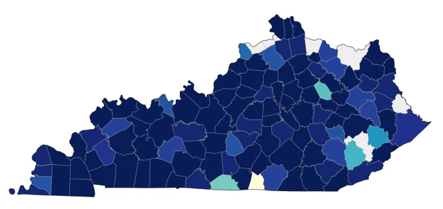 Red-breasted Nuthatch county map