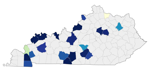Red-throated Loon county map