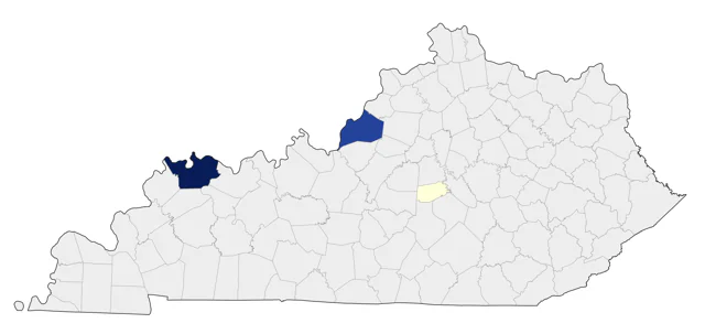 Rock Wren county map