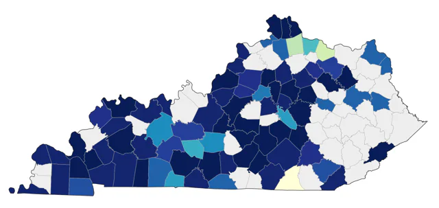 Ruddy Duck county map