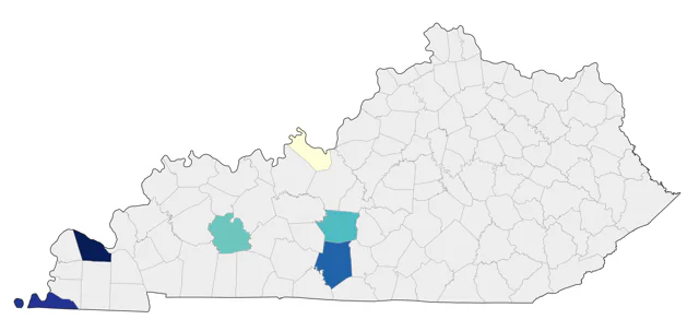Spotted Towhee county map