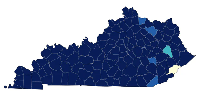 Summer Tanager county map