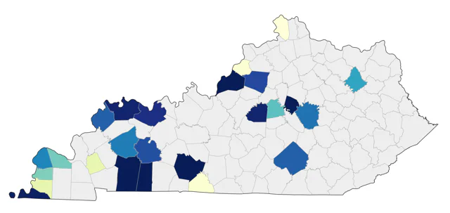 Upland Sandpiper county map