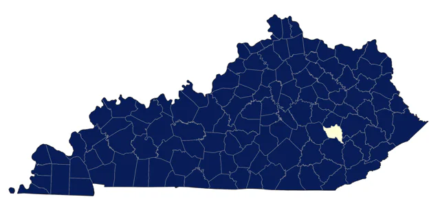 White-breasted Nuthatch county map