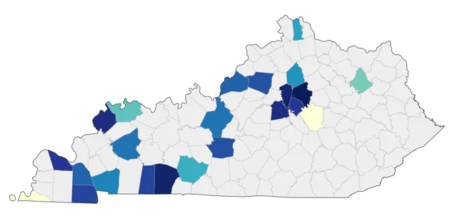 White-winged Dove county map