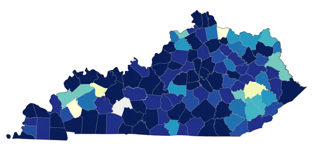 Winter Wren county map