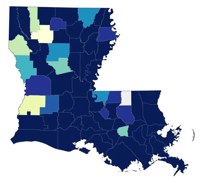 American Coot county map
