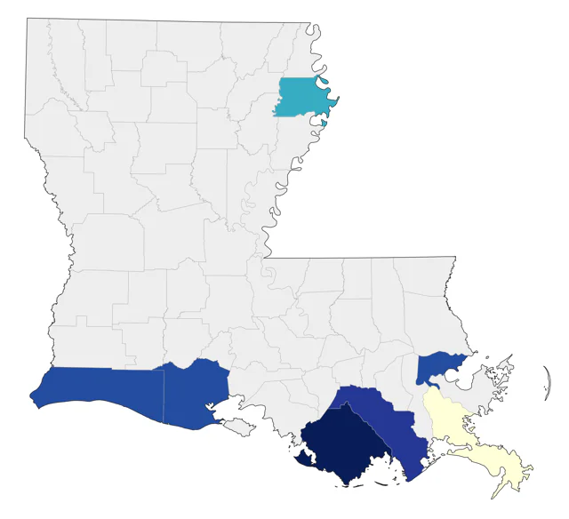 American Flamingo county map