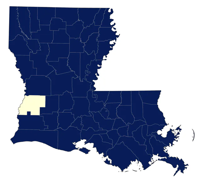American Goldfinch county map