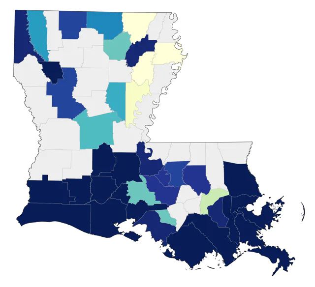 Black-bellied Plover county map